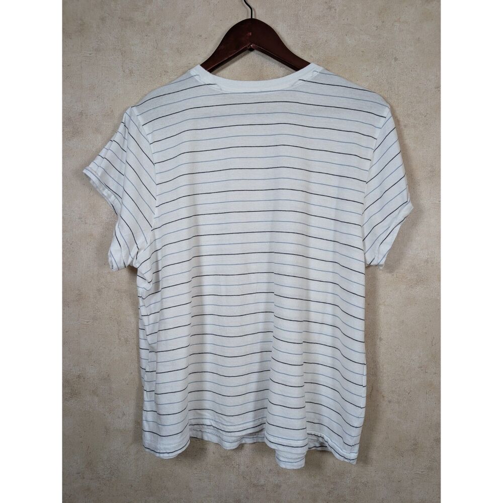 Universal Thread Striped T-Shirt Women's XXL Blue Black White Cotton